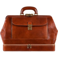 Leather Men Bag - Italian Handmade Medical Bag - Vintage Style Handbag - Real Leather Briefcase