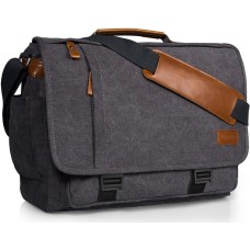 Messenger  Men Bag 17-17.3 Inch Laptop Bag Water-resistant Canvas Computer Shoulder Bag Briefcase fo