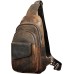 Men Outdoor Casual Travel Hiking Tea Crossbody Chest Sling Bag Rig One Shoulder Strap Men Bag Backpa