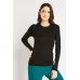 Ribbed Knitted Black Top
