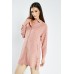 Checkered Long Line Shirt