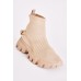 Chunky Chain Sock Ankle Boots