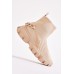 Chunky Chain Sock Ankle Boots