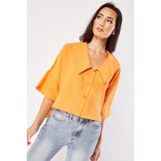 Collared Textured Blouse