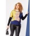 Colour Block Sateen Blouse