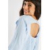 Cut Out Back Collared Blouse