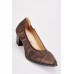 Elasticated Trim Block Heel Shoes