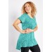 Floral Pattern Dip Hem Top