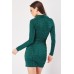Monogram Printed Buttoned Dress