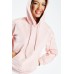 Pleated Mesh Trim Hoodie