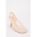 Square Toe Mesh Heels